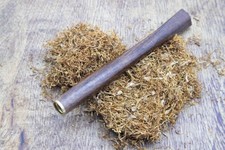 Cigarette Tip Approx 10cm Long Glazed Wood Flat End For Slim Filter Ø 6 picture