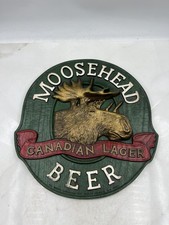 Moosehead Beer Canadian Lager 3D Wall Plaque Bar Sign Pub Decor Green Man Cave picture