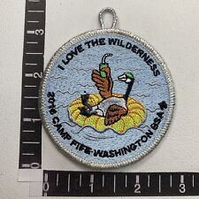2016 CAMP FIFE WASHINGTON BSA “I Love The Wilderness” Boy Scouts Patch 13T picture
