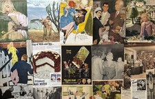 Lot 100+ 1930s-1970s~Ads & Cutouts~Ephemera~Junk Journals~Collage~Scrapbooking picture
