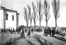 UKRAINE. Easter Sunday; village near Tarnopol Ternopil 1900 old antique print picture