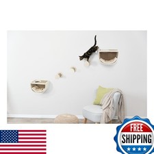Trixie Eden Wall Mounted Cat Lounge – Gray-Greige, 18.9 x 11.8 x 13 in picture