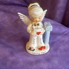Napco Angel Figurine 1956 Ceramic & Porcelain Seasonal Hand Painted A1918 (A) picture