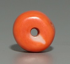 Real Tibetan 18th Century Old Antique Noble Buddhist Red Coral Mala Bead Amulet picture