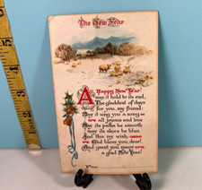 1912 Happy New Years Postcard with verse . picture