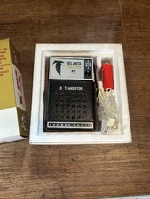 Vintage 1960S Atlanta Falcons Transistor Radio in Box with Original Accessories picture