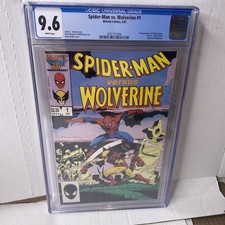 SPIDER-MAN VS WOLVERINE #1 CGC 9.6 1987 picture