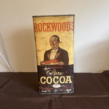 VINTAGE ROCKWOOD'S PURE COCOA 2 LB, Good Color Still. C15 picture