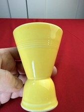 Vtg Homer Laughlin Harlequin Yellow Double Egg Cup Fiesta Go Along Art Deco 4” picture