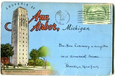 Ann Arbor MI 1950 Souvenir Folder 20 Views University of Michigan ALL VIEWS SHOW picture