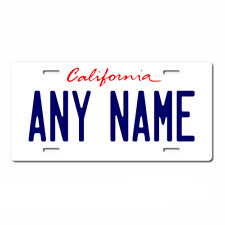 Personalized California License Plate for Bicycles, Kid's Bikes, Cars Ver 1 picture