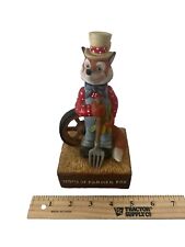 VINTAGE PORCELAIN HOME OF THE FARMER FOX FIGURINE WIND UP MUSICAL picture