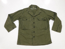 WWII Named US Army HBT M-1943 Fatigue Jacket 40 R Tack Buttons Herringbone Twill picture