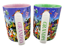 Disney Parks Auth. Orig'l Grandma & Grandpa Mugs Set of 2 Mother's Father's Day picture