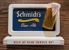 Vintage Schmidt's Of Philadelphia Counter/Wall Sign 1952 Vibrant Colors  picture