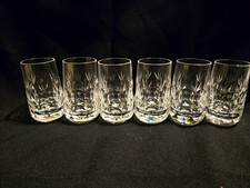 Vintage Nachtmann Bamberg Cut Crystal Shot Glasses Set of 6 Germany Stamper 3