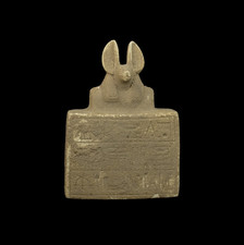Authentic Egyptian Statue Rare Egyptian Antiquities God Anubis Pharaonic BC picture