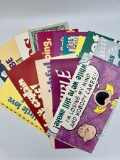 Vintage 80s 90s Ephemera Mini Posters Funny Novelty Snoopy Graphics Lot picture