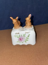Adorable VTG. Nodder Bunny Rabbit Salt & Pepper Shakers Collectible JAPAN LOOK picture