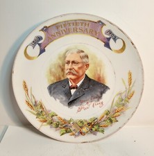 Fred Krug Brewing Co. Plate 1859-1909 Antique picture