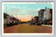 Alliance NE-Nebraska, Box Butte Avenue, c1945 Antique Vintage Souvenir Postcard picture
