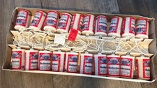 1993 Vintage Budweiser Beer Can White String Light Set Party 20 Lite Taiwan Work picture