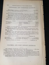 1878 original train report CATASAUQUA & FOGELSVILLE RAILROAD Rittenhouse Gap PA  picture