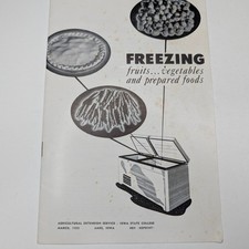 1950 Iowa State College Freezing Fruits Vegetables Food Guide Booklet Ames IA picture