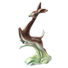 Vintage Stewart B McCulloch Jumping Deer Figurine MCM 8.5 Inch Tall Home Decor picture