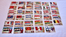 Lot of 35 Vintage 1956 Topps Flags of the World Cards - Original EX picture