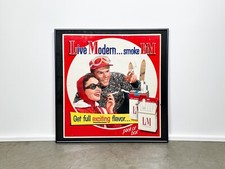 1950s Original L&M Subway Ad Lithograph Framed picture