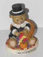 Theadorables November Birthday Bear Papel Figurine picture