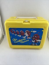 Vintage The California Raisns Yellow Lunch Box & Thermos picture