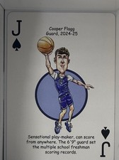 2025 Hero Decks Jack of Spades Cooper Flagg picture