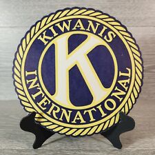 Vintage Kiwanis International Cardboard Logo Sign 7