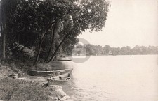 Edwardsburg, Along Eagle Lake MI Michigan 1912 RPPC Photo Postcard COPY picture