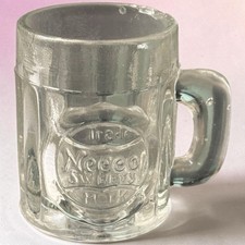 Vintage Necco Sweets Wafers Candy Company Mini Glass Mug Advertising Item 2