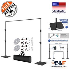 Professional-Grade 10x10ft Adjustable Backdrop Stand with Carrying Bag Included picture