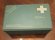 Vintage 1965 Volkswagen Bettle FirstAid Kit, Kraftwagen Verbandkasten  picture