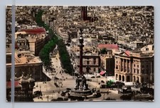 Vintage Spain BARCELONA Columbus Monument Las Ramblas 1965 picture