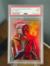Topps 1996 Star Wars Finest EV-9D9 Refractor #88 PSA 9 Cert 72821837 picture
