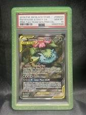 Pokemon Card Venusaur & Snivy GX SM229 Full Art Tag Team Promo PSA 10 GEM MINT picture