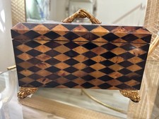 Maitland Smith Harlequin Box -Penshell Decorative Box with Brass Mounts. Vintage picture