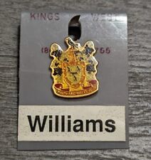 New Old Stock Williams Family Crest Kings West Vintage Lapel Pin Still On Card picture