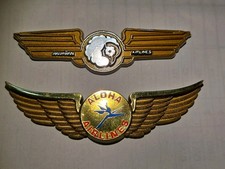 Aloha Airline & Hawaiian  Airlines Junior Wings vintage New  Never Used  picture