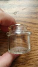 vintage glass ink well embossed on bottom - 