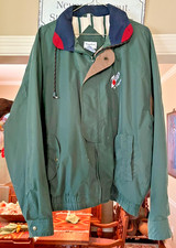 1990 7UP Soda Mens Employee Lined Jacket XL by WinnerMate w/ PAINT splatters picture