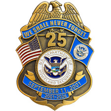 EL19-13 CBP BPA FAM HSI FEMA FPS Officer Agent September 11th 9/11 Commemorative picture