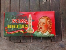 NOMA Vintage Bubble-Lites Clip-On  String Lights w/ Box - No Liquid picture