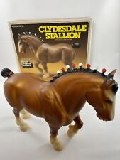 Vintage 1980s Breyer Horse Clydesdale Stallion #80 With Original Box USA STAMP picture